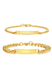 Couple Bracelets mit Gravur  l GOLD